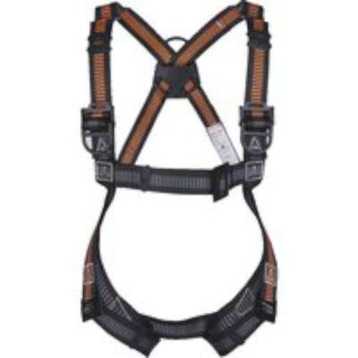 Delta Plus sujecion du corps harnais fixation 3 point d'ancrage Noir/Orange Xl/Xxl