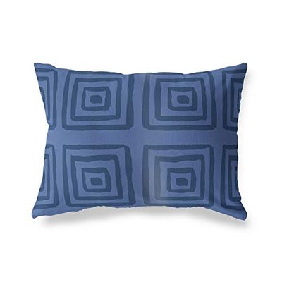 BonaMaison Fundas para Cojínes, Azul Funda de Almohada para Sofá Coche Silla Oficina Cama Decorativa Moderna Decoración del Hogar, 45x60 Cm - Diseñado y Fabricado en Turquía