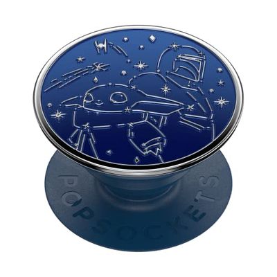 PopSockets: PopGrip - Soporte y Agarre para Teléfonos Móviles y Tablets con un PopTop Intercambiable - Enamel Mandalorian Night