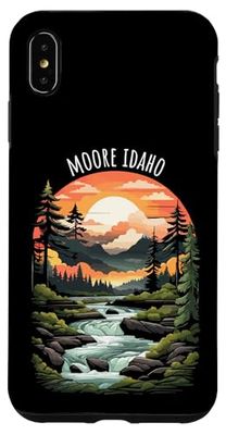 Moore, Idaho, États-Unis, conception pittoresque de la vallée de la rivière Coque pour iPhone XS Max
