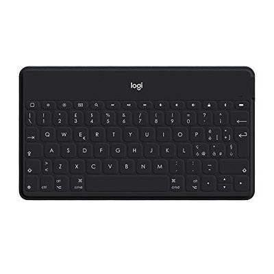 Logitech Keys-To-Go Tastiera Bluetooth, Layout Svizzero ‎QWERTZ - Nero