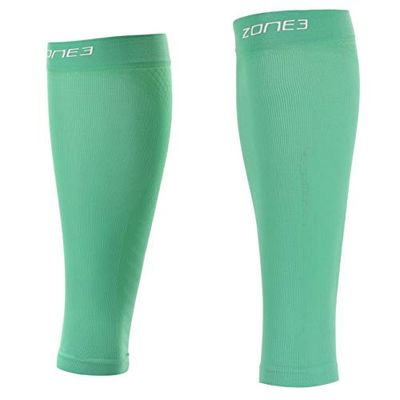 ZONE3 Men's Seamless Compression Calf Guards, Mint, S