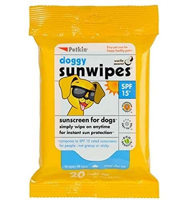 Petkin SPF15 Sunscreen Wipes