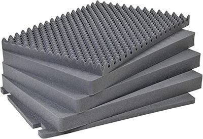 PELI 1731 Set Schiuma di Ricambio, Accessorio per Valigia Protector Originale, Compatibile 1730, Colore: Nero