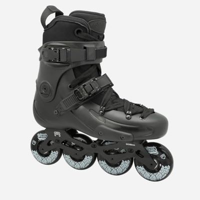 SEBA Inline Skates FR1 80 Deluxe Intuition SKKFR180DI-BK Skates, volwassenen, uniseks, zwart, maat 45-46