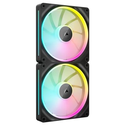 Corsair iCUE Link LX140 RGB - Geh?usel?fter - 140 mm - Schwarz (Packung mit 2) (CO-9051028-WW)