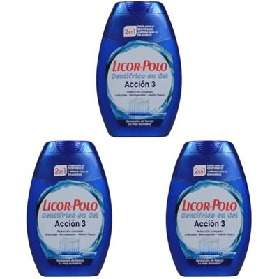 Pasta de Dientes Licor Del Polo 2 en 1 (75 ml) (Paquete de 3)