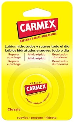 Carmex Bálsamo Labial SPF 15, Tarro Clásico, 7,5g