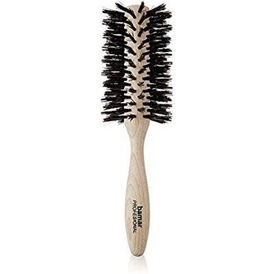 Bamar – Spazzola rotonda 60 mm. Legno Faggio setole miscela Cinghiale – [Confezione da 2]