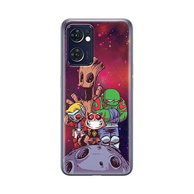 ERT GROUP mobiltelefonfodral för Oppo RENO 7 5G originalt och officiellt licensierat Marvel mönster Guardians of the Galaxy 017 anpassad till formen på mobiltelefonen, fodral tillverkad av TPU-plast