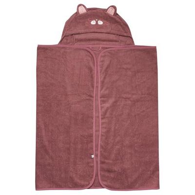 Pippi Serviette de Bain Unisexe pour bébé en 100% Coton Bio avec de Jolis Visages d'animaux