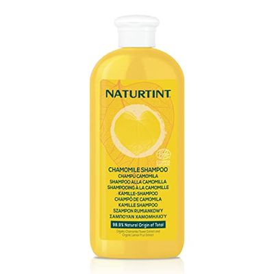 Naturtint | Vegan Chamomile Shampoo | Intensive Golden Reflexes Ecocert. 98.9% Natural Ingredients | Chamomile and Lemon | 330ml