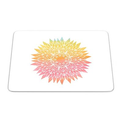 Bonamaison, Tapis de Souris Rectangle Imprimé Numériquement, Fond Antidérapant, pour Bureau et Maison, Taille: 22x18cm