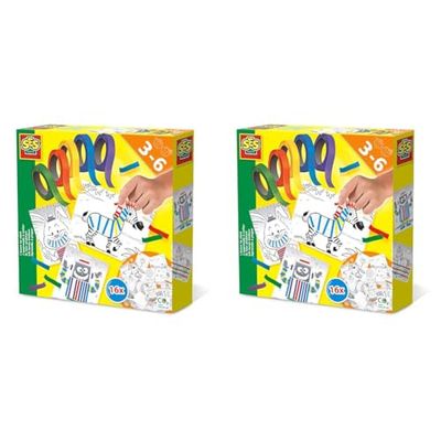 SES J'apprends à coller, multicolore (Lot de 2)
