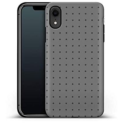 Premium telefoonhoes Dot Grid grey Apple iPhone XR