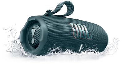 JBL Charge 6, Enceinte Bluetooth Portable sans Fil, 28 h d’autonomie, étanche IP68, résistante à la poussière et aux Chocs, Son Pro avec IA Sound Boost, Connexion Multi-Enceintes Auracast, Bleu