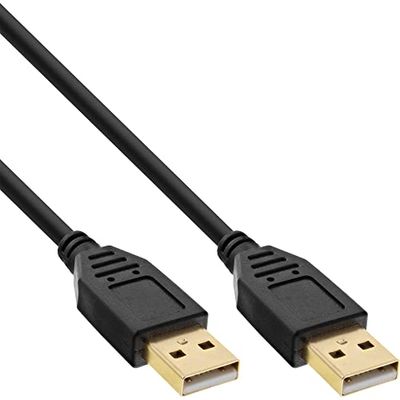 InLine® 34330S USB 2.0 Cable A to A, 3 m Black