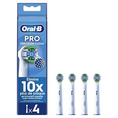 Oral-B Pro Precision Clean Brossettes pour Brosse à dents électriques, Pack De 4 Unités