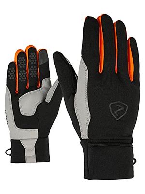 Ziener Gloves Gazal Guanti da Montagna, da Uomo, Uomo, 801410, Nero/Arancione (New Orange), 7