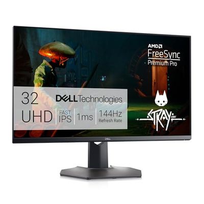 Dell G3223Q 32" 4K UHD (3840x2160) Gaming Monitor, 144Hz, Fast IPS, 1ms, AMD FreeSync Premium Pro, 95% DCI-P3, HDR 600, DisplayPort, 2x HDMI, 3x USB, 3 Jaar Garantie, Grijs