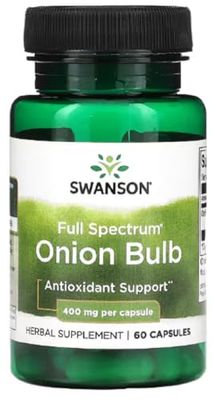 Swanson - Full Spectrum Onion Bulb | Premium Botanical Capsules for Holistic Health | 400mg - 60 Count