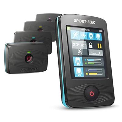 Sport Elec Free Action Elektrische spiertrainingsapparaat, draadloos touchscreen, 4 motoren, zwart, FREEACTION4M