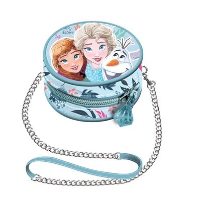 Disney Minnie Mouse Frozen 2-Mini Bolso con Cadena Redondo, 9 x 9 cm, Multicolor Nature