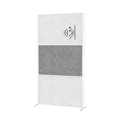 MAUL MAULconnecto, Separador acústico de 180 x 100 cm, para Oficina y Escritorio, Separador Independiente con pies, optima como protección Visual y protección acústica, Fieltro hipoalergénico