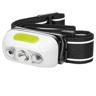 Virone LT-1 Pannlampa Led Uppladdningsbar Med Kontaktlös Strömbrytare Och Usb-laddare Och Rörligt Brännhuvud
