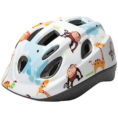 M-Wave Junior fietshelm voor kinderen, wit, S, 52-56 cm