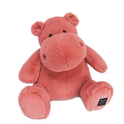 Histoire d'Ours - Peluche Hippopotame - Hip'Hug - Terracotta - 40 Cm - Grande Peluche Douce et Mignonne pour les Calins - Idée Cadeau de Naissance et Anniversaire pour Enfants - L'HIPPO - HO3100