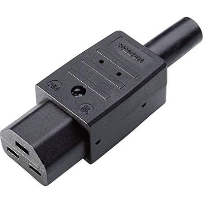 Connettore di rete seriale (connettore di rete) 764 Kaiser 764/sw/C Femmina, Dritto Nbr Totale poli: 2 + PE 16 A Nero 1