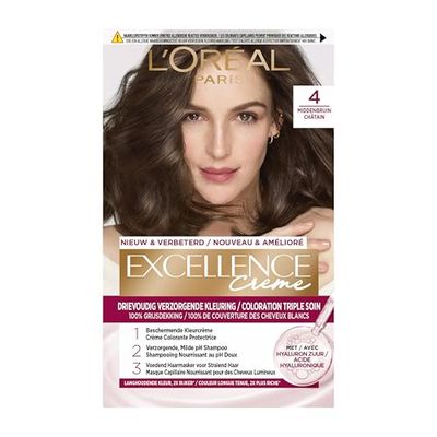 L'Oréal Paris - L'Oréal Paris 4 Medio Eccellenza Marrone -Crema Hair Dye - 1 pezzo
