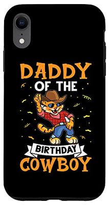 Papà Del Compleanno Cowboy Per Bambini Custodia per iPhone XR