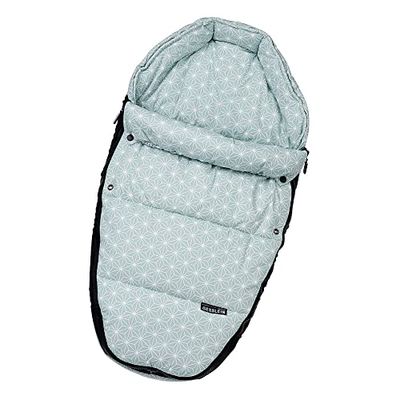 Gesslein Protector de cuna para bebé, diseño de rombos 923, color menta