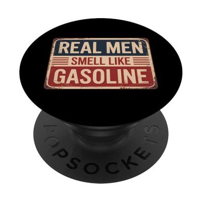 Real Men Smell Like Gasoline PopSockets PopGrip Adhesivo