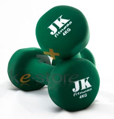 Manillar Neopreno kg 4 JK Fitness Verde Flou