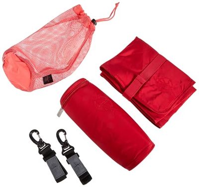 LÄSSIG Baby omslagstillbehör skötmatta flaskvärmare barnvagns-fästan/glam signature Bag tillbehör, röd