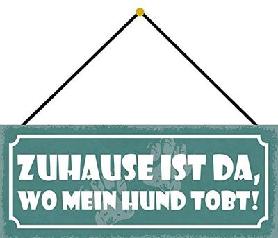 Schatzmix Tin-Plate Sign, Sheet metal, Multicoloured, 27x10 cm