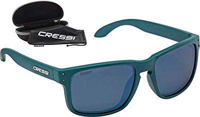 Cressi Blaze Sunglasses Óculos de sol HTC polarizados e repelentes à água, adultos unissexo, lentes de óleo/espelhadas, tamanho único