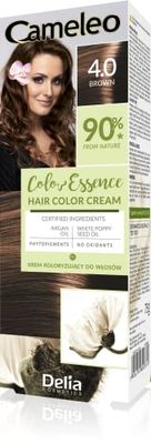 Cameleo - Color Essence - Hair Color Cream - Brown - Colouring Tone- On-Tone - Effect up to 8 Washes - Natural Colour - Colour Refreshment - Nourishing - White Poppy, Argan Oils - 75g