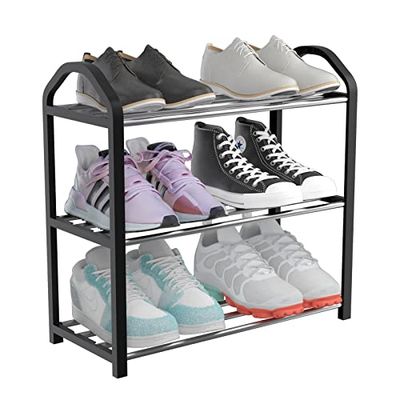 Allinside 3-poziomowy Organizer na Buty, Szybki Montaż Nie Wymaga Narzędzi Przechowywanie Obuwia do Przedpokoju, Salonu, Przedpokoju