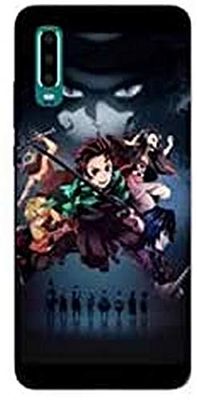 Beschermhoes voor Samsung Galaxy A50, Manga Demon Slayer, zwart