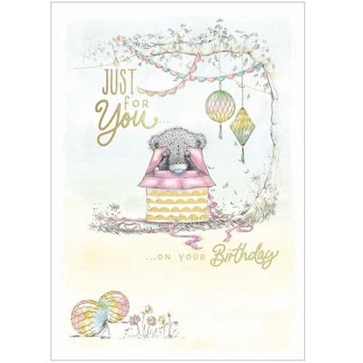 Me To You Verjaardagskaart Tatty Teddy gluren als cadeau - Officiële collectie