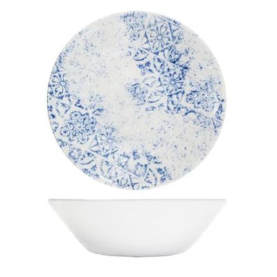 Queens By Churchill Algarve Blue Scollop Bowl 22cm - Pack of 6