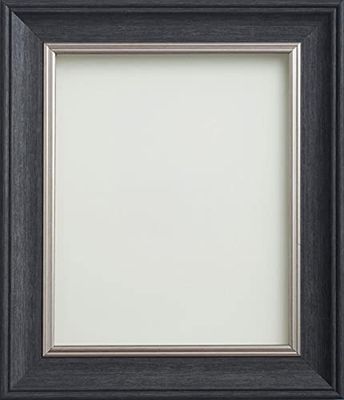 Frame Company Drummond Photo Frame, Charcoal Grey, 14x11 inch, fitted with perspex