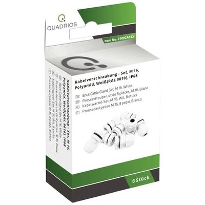 Quadrios 2102CA133 M16 PA66 Bianco 1 Set