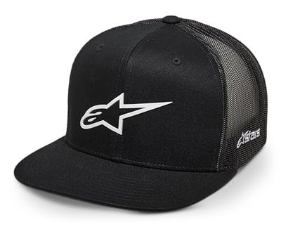 Alpinestars Original Logo Trucker Hat Gorra de béisbol, Blanco/Negro, Talla única para Hombre