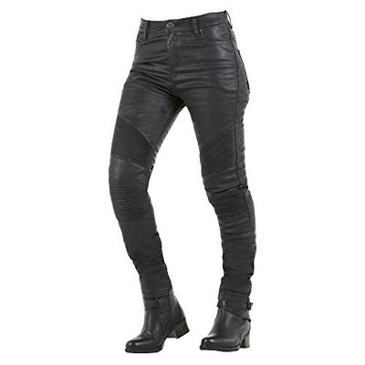 Overlap stradale Jeans Donna Omologato strada, Nero, Taglia 36