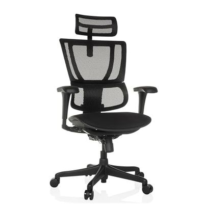hjh OFFICE Luxe directiestoel ERGOHUMAN SLIM ECO F GEN2 Netstof Zwart